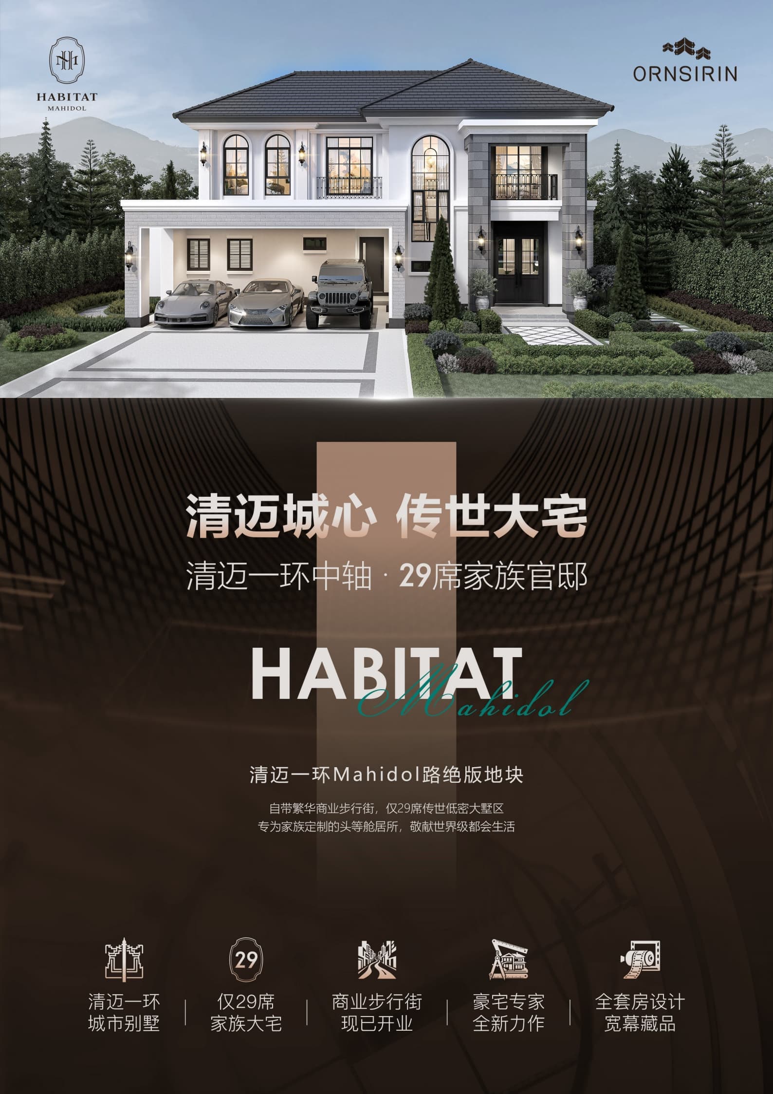 泰国清迈 Habitat Mahidol|独栋别墅|29席限量 一环核心